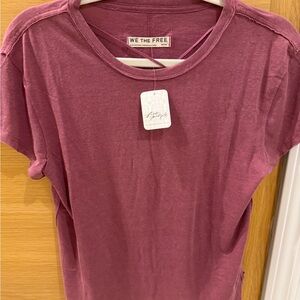 We The Free Dusty Rose Short Sleeve Tee